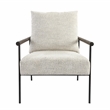 Kosas Home Eliicott Transitional Fabric Accent Chair in Beige/Black
