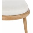 Kosas Home Echo Mid-Century Fabric & Wood Bench in Beige/Natural Brown