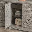 Kosas Home Aurora 4-Door Transitional Mango Wood Sideboard in Gray
