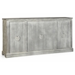 Kosas Home Aurora 4-Door Transitional Mango Wood Sideboard in Gray