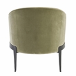 Kosas Home Ann Transitional Fabric Accent Chair in Olive Green