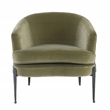 Kosas Home Ann Transitional Fabric Accent Chair in Olive Green