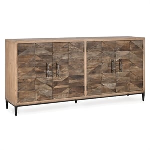 Kosas Home Mave 4-Door Transitional Wood Sideboard in Multi-Tone Natural