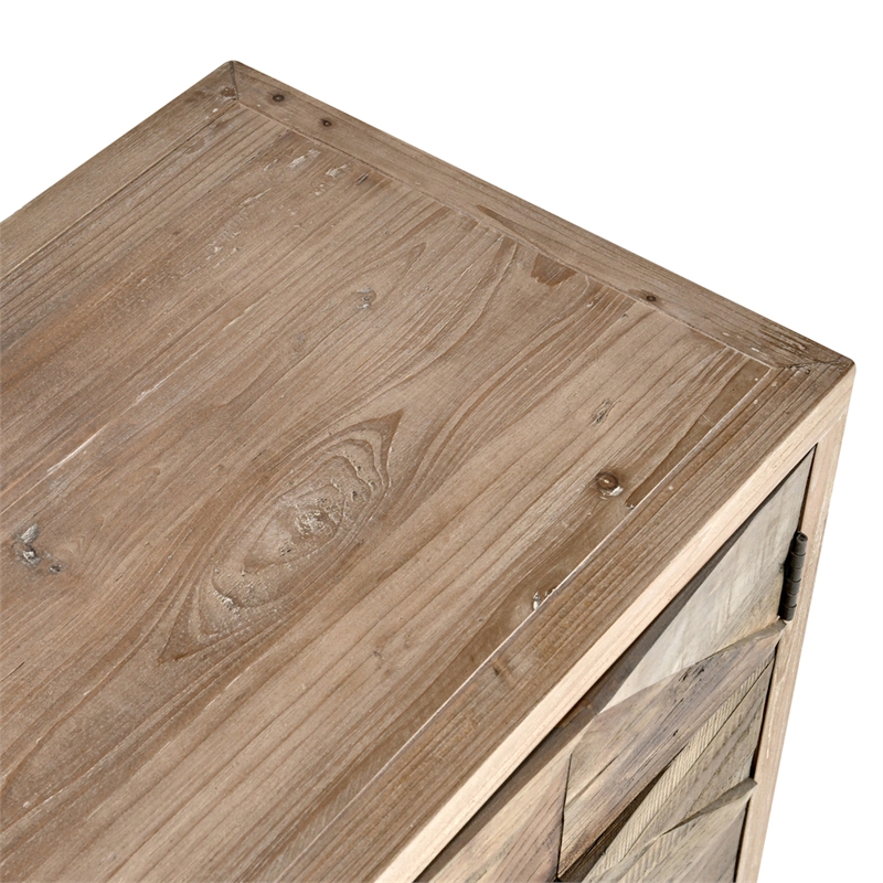 Kosas Home Mave 4-Door Transitional Wood Sideboard in Multi-Tone Natural