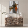Kosas Home Mave 4-Door Transitional Wood Sideboard in Multi-Tone Natural