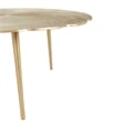 Kosas Home Violetta Transitional Aluminum Coffee Table in Gold