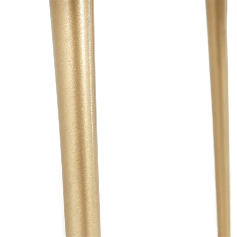 Kosas Home Violetta Transitional Aluminum Coffee Table in Gold