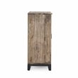 Kosas Home Fixed Shelves Transitional Wood Bar Cabinet in Antique Gray