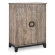 Kosas Home Fixed Shelves Transitional Wood Bar Cabinet in Antique Gray