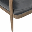 Kosas Home Regata Transitional Fabric Accent Chair in Storm Gray/Brown