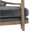 Kosas Home Regata Transitional Fabric Accent Chair in Storm Gray/Brown