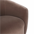 Kosas Home Harper Polyester Fabric Swivel Accent Chair in Rose Gold