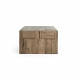 Kosas Home Bristol Transitional Reclaimed Oak Wood Coffee Table in Natural Brown