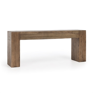 Kosas Home Bristol Reclaimed Oak Wood Console Table in Natural Brown