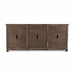 Kosas Home Landon 6-Door Reclaimed Pine Wood Sideboard in Antique White