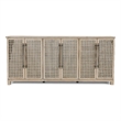 Kosas Home Landon 6-Door Reclaimed Pine Wood Sideboard in Antique White