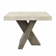 Kosas Home Durant Transitional Wood End Table in Antique White/Corsican Gray