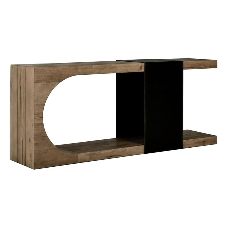 Kosas Home Danica Transitional Wood Console Table in Natural Brown