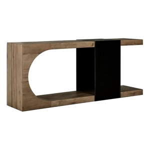 Kosas Home Danica Transitional Wood Console Table in Natural Brown