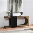 Kosas Home Danica Transitional Wood Console Table in Natural Brown