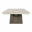 Kosas Home Durant Transitional Wood Coffee Table in Antique White/Corsican Gray