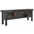 Kosas Home Lahey 11-Drawer Reclaimed Pine Wood Console Table in Black