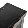 Kosas Home Lahey 11-Drawer Reclaimed Pine Wood Console Table in Black