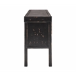 Kosas Home Lahey 11-Drawer Reclaimed Pine Wood Console Table in Black