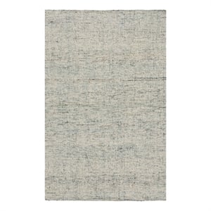 Kosas Home Oscoda 60 x 96&quot Heathered Effect Jute & Wool Area Rug in Sage Green