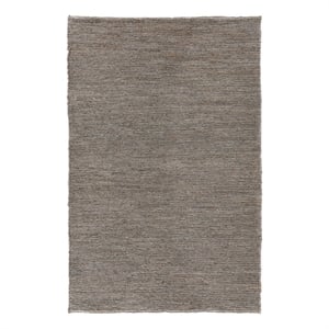 Kosas Home Zandra 24 x 36&quot Transitional Jute Fabric Area Rug in Gray