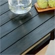 Kosas Home Dawn Transitional Teak Wood Outdoor Counter Table in Matte Black