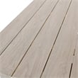 Kosas Home Dawn Transitional Teak Wood Outdoor Counter Table in Matte Gray