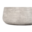 Kosas Home Nellie Concrete Stone Outdoor Coffee Table in Rough Light Gray