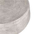 Kosas Home Nellie Concrete Stone Outdoor Coffee Table in Rough Light Gray