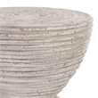Kosas Home Corey Concrete Stone Outdoor Accent Table in Rough Light Gray