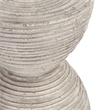 Kosas Home Corey Concrete Stone Outdoor Accent Table in Rough Light Gray