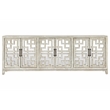 Kosas Home Arley 6-Door Transitional Wood Sideboard in Distressed Ivory