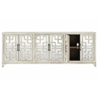 Kosas Home Arley 6-Door Transitional Wood Sideboard in Distressed Ivory