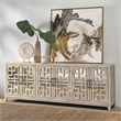 Kosas Home Arley 6-Door Transitional Wood Sideboard in Distressed Ivory