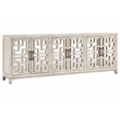 Kosas Home Arley 6-Door Transitional Wood Sideboard in Distressed Ivory