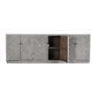 Kosas Home Jonas 6-Door Transitional Wood Sideboard in Antique Blue