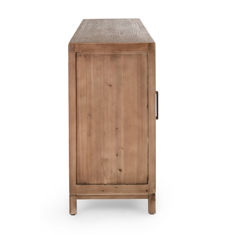 Kosas Home Arley 6-Door Transitional Wood Sideboard in Chestnut Brown