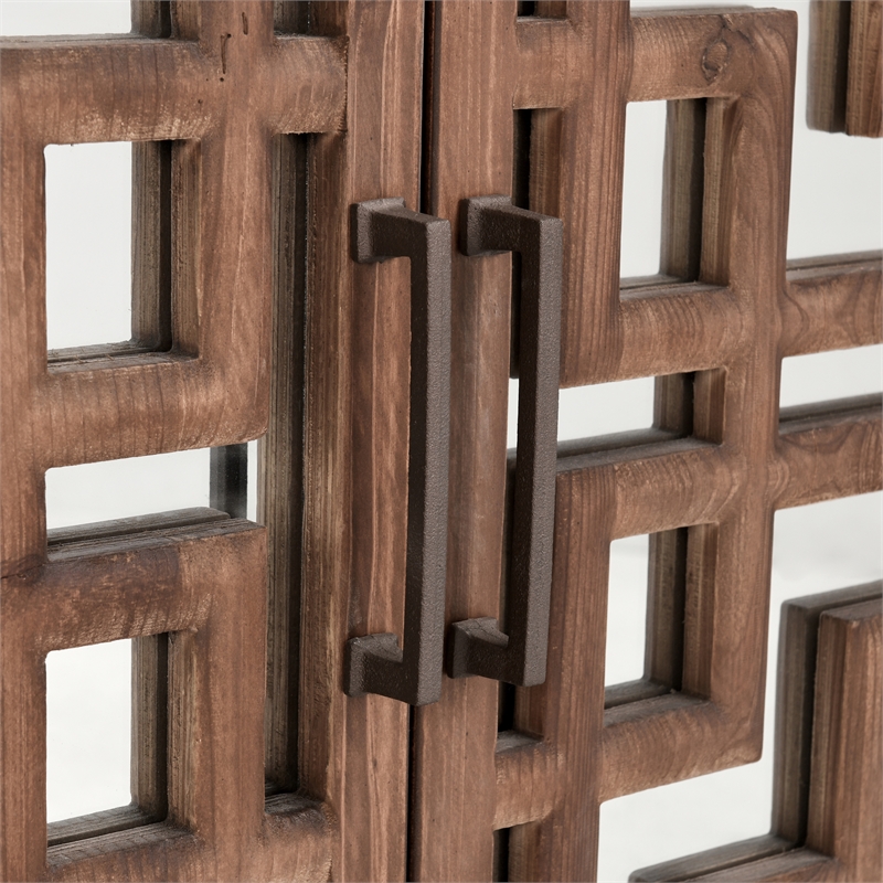 Kosas Home Arley 6-Door Transitional Wood Sideboard in Chestnut Brown