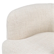 Pasadena Upholstered Traditional Fabric Accent Chair in Cream