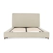 Kosas Home Tate Traditional Cream Fabric Upholstered California King Bed