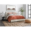 Kosas Home Tate Traditional Cream Fabric Upholstered California King Bed