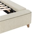 Kosas Home Tate Traditional Cream Fabric Upholstered Eastern King Bed