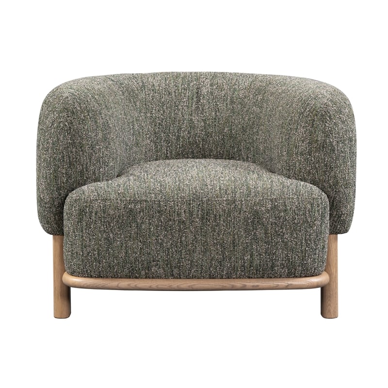 Kosas Home Pasadena Green Fabric Upholstered Accent Chair - Timeless Elegance