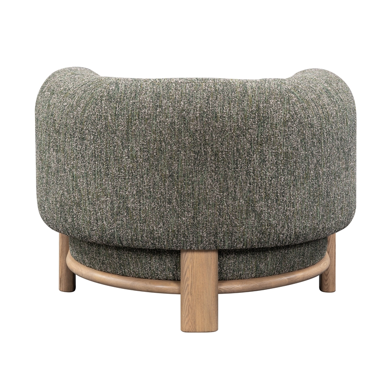 Kosas Home Pasadena Green Fabric Upholstered Accent Chair - Timeless Elegance