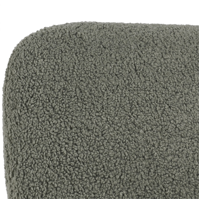 Kosas Home Astra Accent Chair Green Upholstery Fabric with Solid Oak Frame